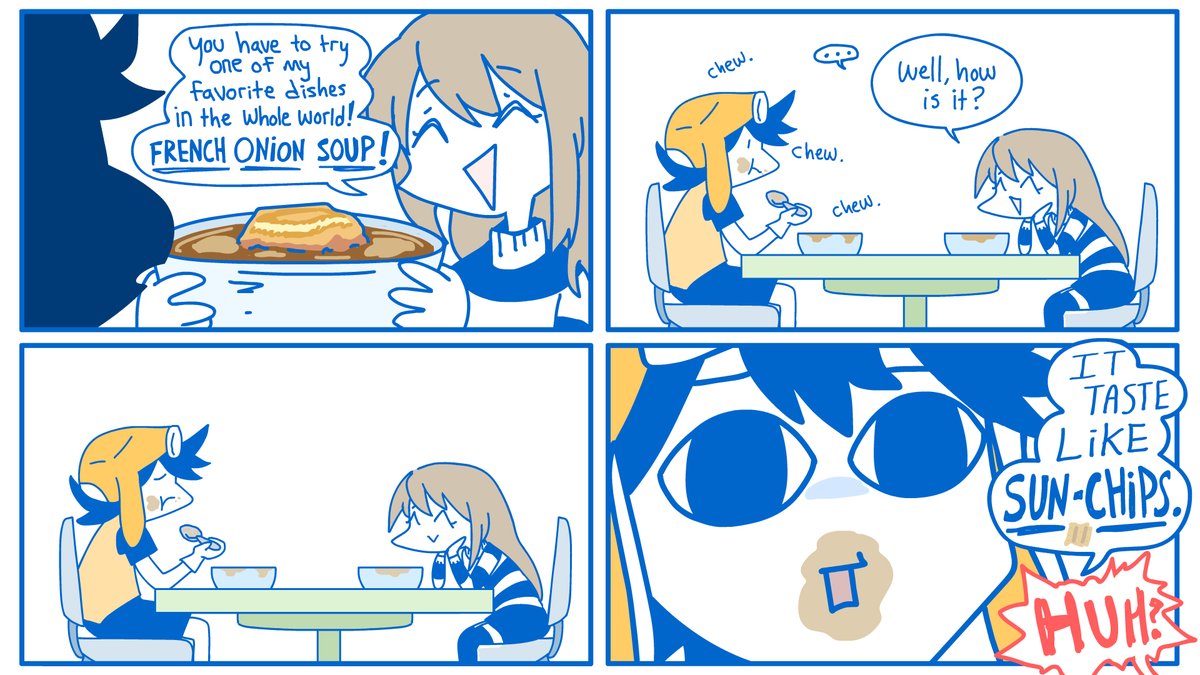 Daidus_OTL's tweet photo. Happy Birthday @EmirichuYT !!!! 🎉🎉🎉
Decided to illustrate a memorable moment of eating her  favorite dish for the first time🤣 https://t.co/2Ipx7TAOoN