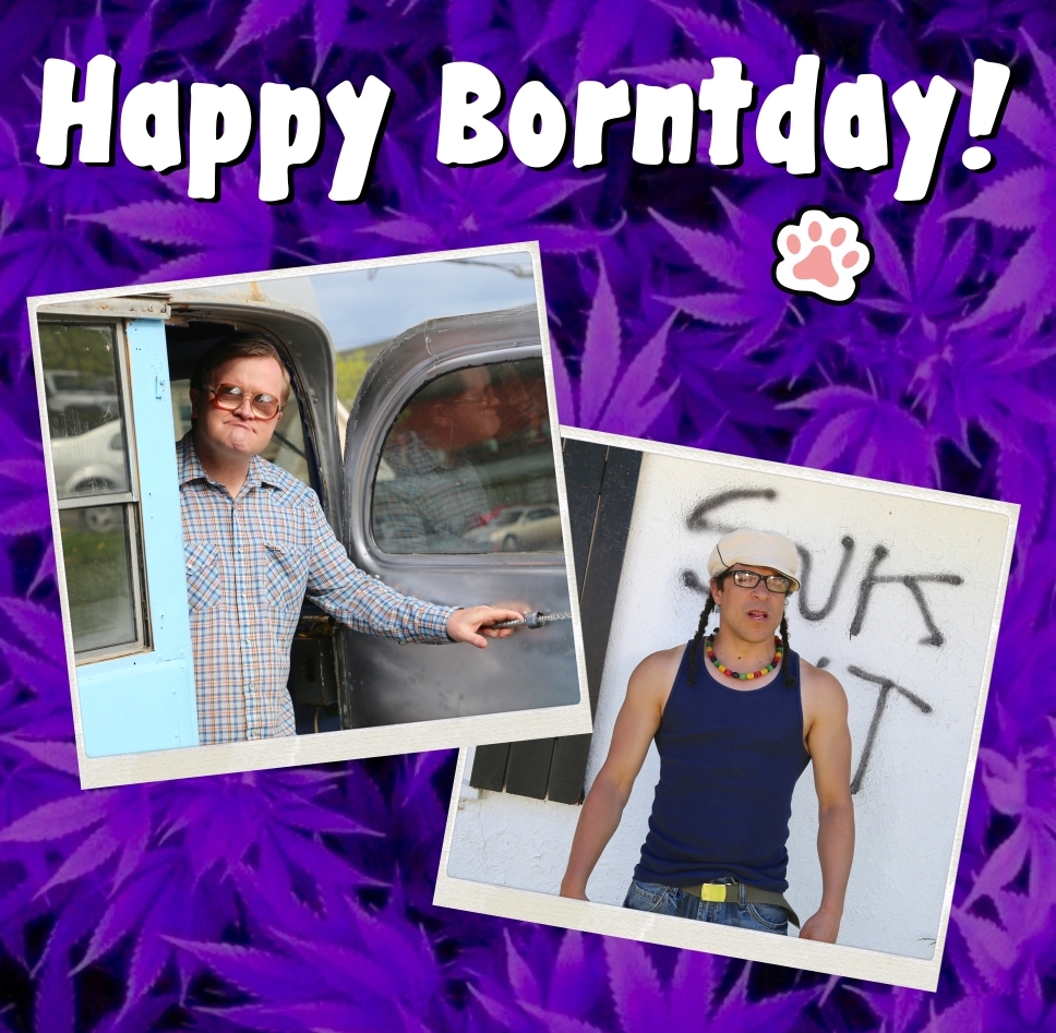 trailerparkboys's tweet image. Alright fuckers, let's hear it for @MSmithBubbles and @corybowles...  Happy Borntday, boys! ❤️ 🥃 😺