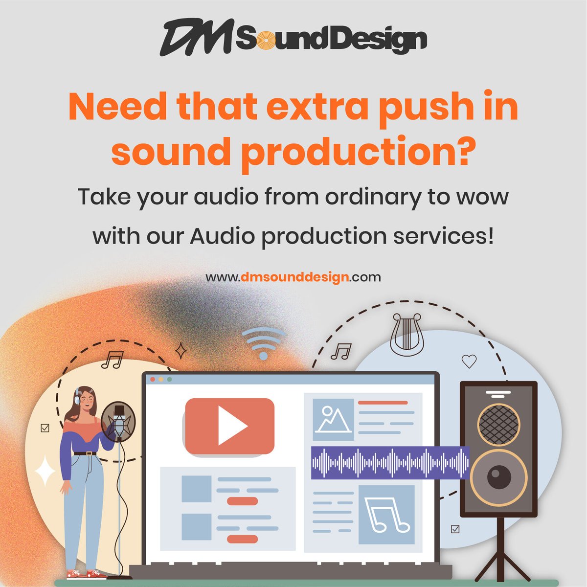 dmsounddesign's tweet photo. Our audio is broadcast on some of the largest networks around the world. We provide full post-production sound services for broadcast, film, video games, and more.

Connect with us today to get a quote!

For more details, visit or website:🌐 https://t.co/korCa1hOmb https://t.co/ULsyyw4tHx