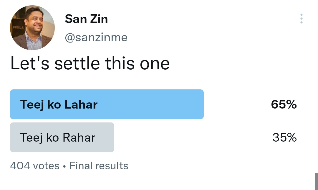 sanzinme's tweet photo. Result vs Reality, thank you @rSwechchha for validating the exact answer. It's #Rahar https://t.co/7PNuabEreR