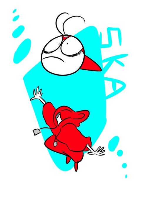 #batekkaの創作 ギミックダンススカ人工物。レンスケとその母と3人で"世界の隅っこ"と呼ばれてる場所の喫茶店に住んでいる。知らないこといっぱい、好奇心もいっぱい、レンスケと組んでいろんなものを作ったりしてるよ。ギミックダンスでは新たなお友達も加わり4人で冒険に行くよ。好物は甘い物 