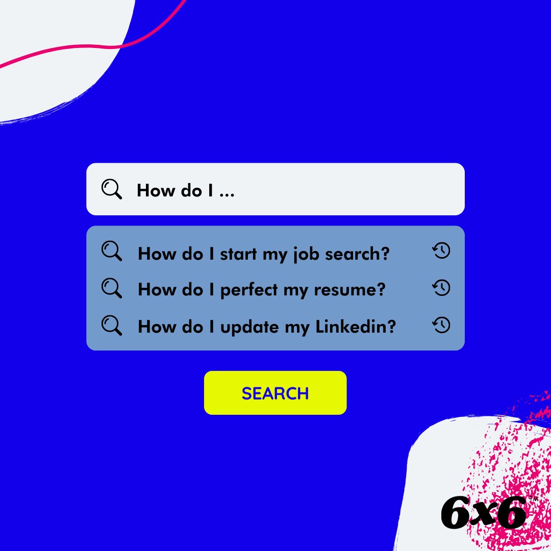 6x6Work's tweet photo. Search no further! 6x6's team of experienced mentors will guide you to find answers to all of your career questions!

 #resumehelp #jobinterview #business #resumeservices #jobsearching #jobseeker #6x6 https://t.co/SHXrZ5GOdl