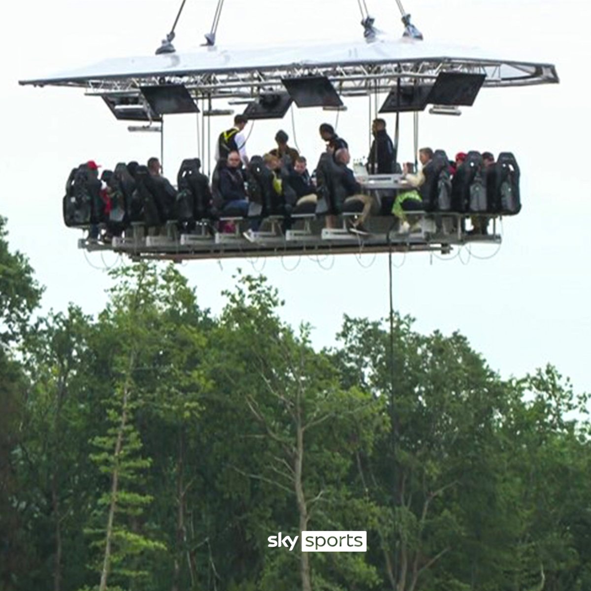 SkySportsF1's tweet photo. Talk about a good view 😅 https://t.co/enYFLn0sTb
