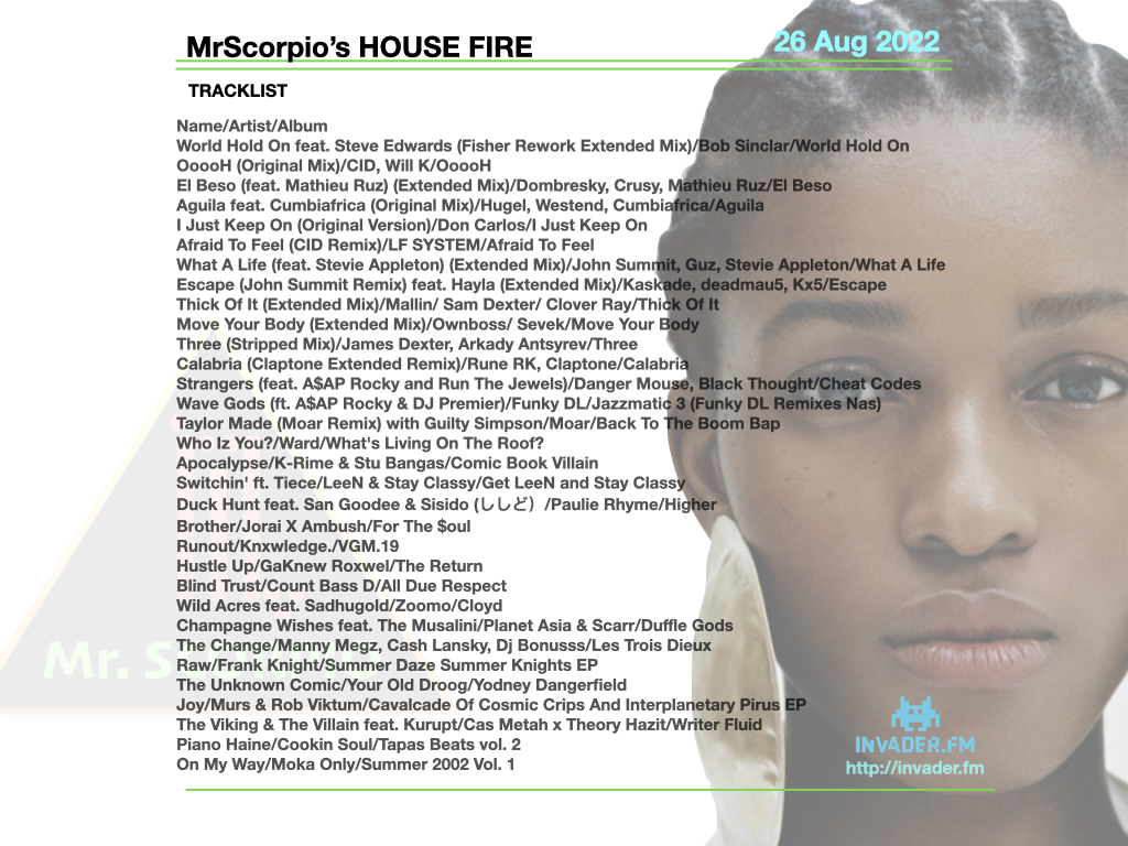 Mr_Scorpio's tweet photo. A Brand New MrScorpio's HOUSE FIRE is UP! 
https://t.co/AD2sl8OMPh
D/L: https://t.co/7JS8X7AERS
Shows: https://t.co/M3qnvTkbxJ

Feat:

@SanGoodee &amp; #Sisido (ししど) @PaulieRhyme
#Jorai #Ambush
@REALTHINK2DEEP
@GaKnew
@CountBassD @sadhugold #Zoomo
@TheMusalini @planetasia #Scarr https://t.co/TCWXUy5nl8