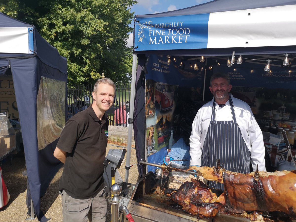 RutStamSound's tweet photo. Great to be broadcasting live from the @burghleyhouse #SummerFineFoodMarket today and to see how busy it was too. 10 till 4 every day including Monday with two courtyards full of stalls! Free admission and free parking!
This and other events on our website https://t.co/Dgocy1xeGM https://t.co/FRuPkS8ey6