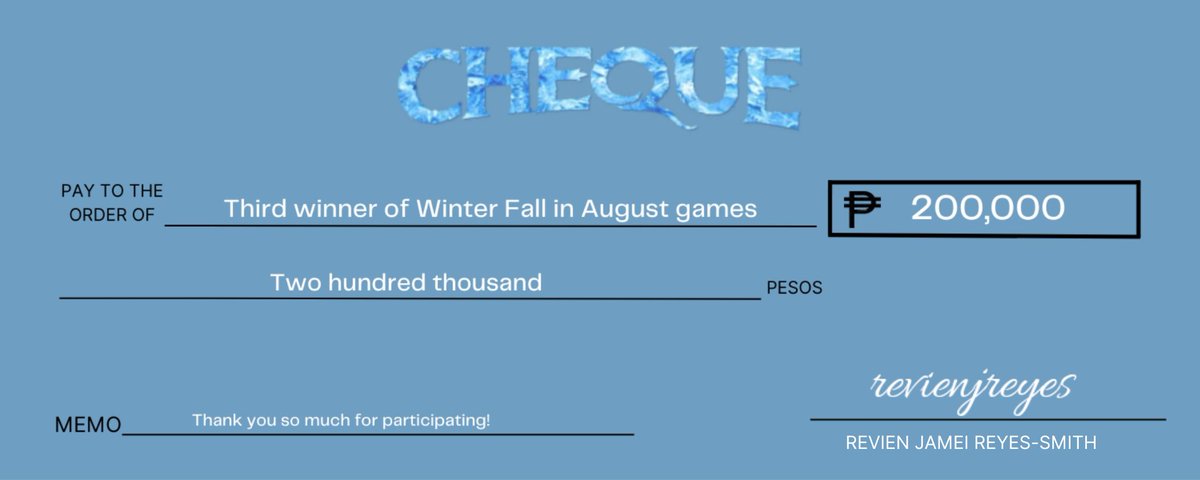 Winter Fall in August: Revien’s 18th Frozen Dream tweet media