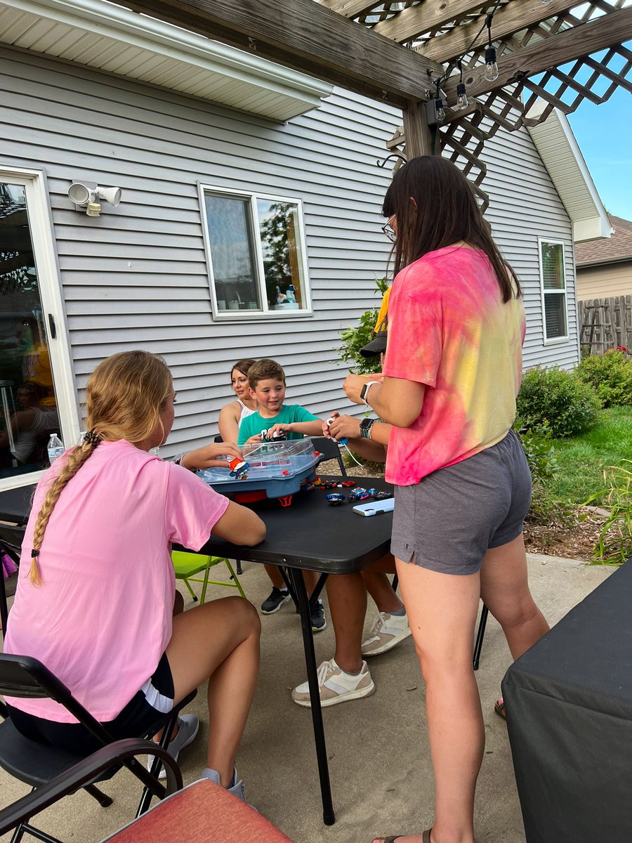 First team dinner last night💛 Yard games, trampoline stunts, and battle blades with Coach’s son (who showed them all up btw). <a href="/BriarCliffWBB/">Briar Cliff WBB</a> Beyond ready to put in work with this group!