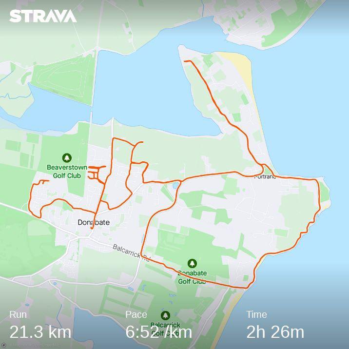 Longest run today 😀 - after a night of 💃🏼 with LSA crew 💙pretty happy with that. #PowerOfSupport 💖

64 days to my first ⁦⁦<a href="/dublinmarathon/">Irish Life Dublin Marathon</a>⁩. 
strava.app.link/FgoZQa5RPsb