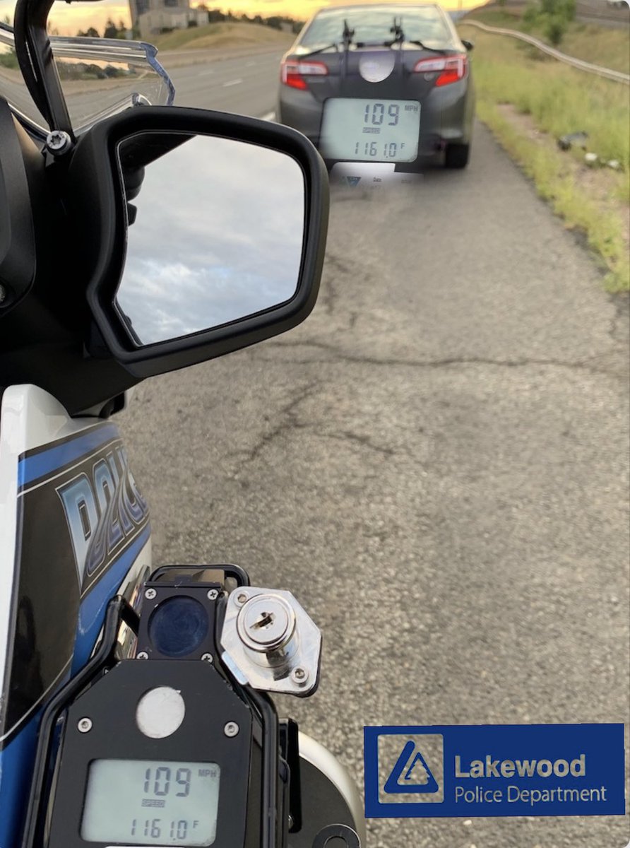 LakewoodPDCO's tweet photo. Let us @museband on speeding. #Compliance with laws helps keep roads safe. Sometimes the #WillOfThePeople is to go speeds which cause misplaced #Euphoria, but puts you at risk to #KillOrBeKilled on the roads! We’re #StillHere & #WontStandDown, so to get #Liberation, please slow down! https://t.co/AZhaahxmyC