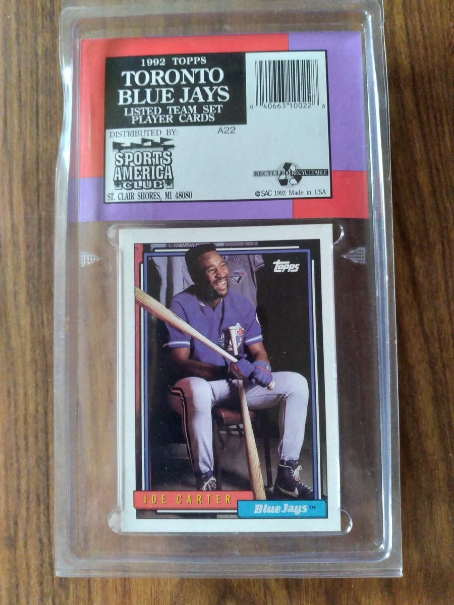 Big day in Toronto! Let's celebrate the 1992 Jays by giving away a sealed '92 Topps Team Set! Just leave a like and you're entered. I'll pick a winner after the game! Retweet for an extra chance to win. #NextLevel <a href="/BlueJays/">Toronto Blue Jays</a>