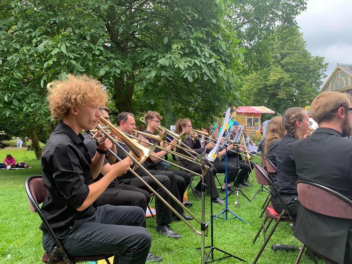 We've had a great day performing at Buxton Pavilion Gardens in the sunshine. 

We've got some free time now, rehearsals tonight, and then a day off from concerts tomorrow for our conducting workshop. 

#bandcamp22