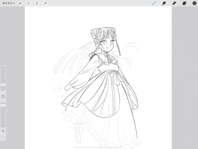 最近すっかり見失ってたけど、そう私は中途半端なデフォルメと、ぬっとした線を描くことに喜びを感じる人間だったわ 