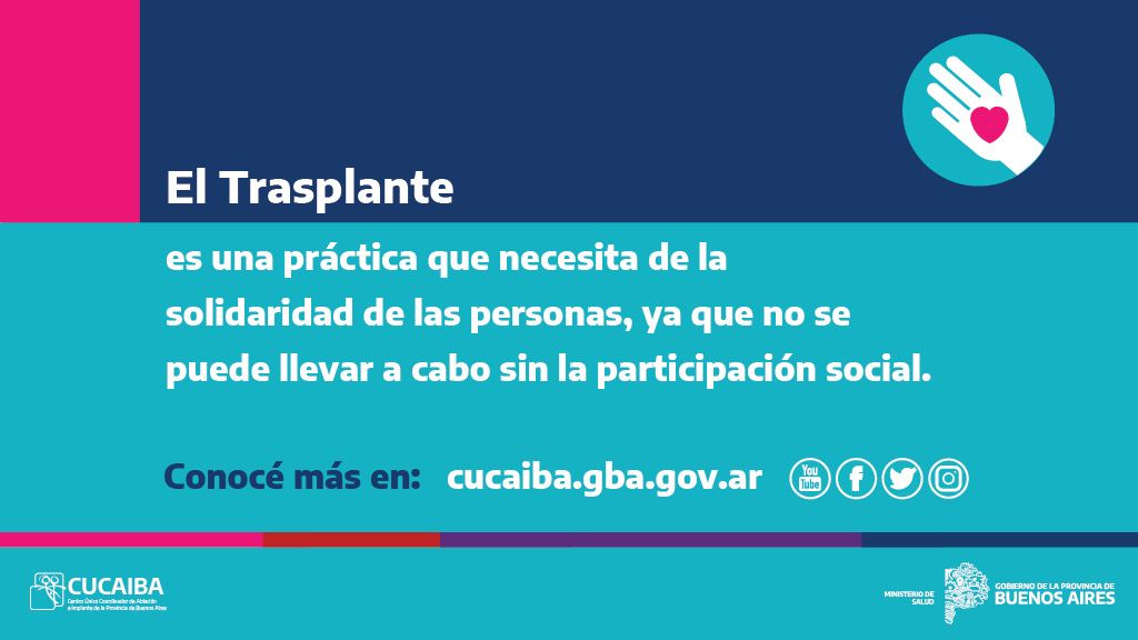 Cucaiba's tweet photo. 📲 Conocé y compartí, cuantos más donantes, mayor será el número de vidas que podrán salvarse.  

🔗https://t.co/EYPWE73iuC 📱

#CucaibaInforma #DonarOrganosSalvaVidas #DonarNosUne https://t.co/qNx7N4FTb9