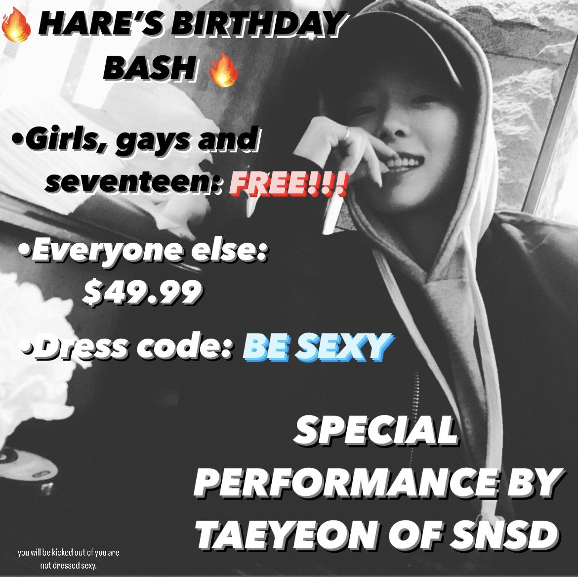 ANTAGONlSTlC's tweet photo. HARE’S BIRTHDAY BASH IS 2NITE!!!! BE THERE OR BE SQUARE!!!!!! @kimbyult
#WiiHareWiiWiiHare
#FelizAniversarioHare
#OurMissingPiece🧩
#29AndJustAsFine
#사랑하레
#FOREVERONE_WITHHARE https://t.co/n3VUVg5Dqo