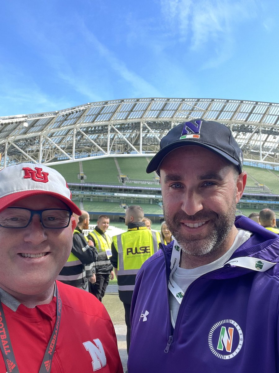 mi_valentine78's tweet photo. Couple pre game pics….getting closer to @NUFBFamily and @HuskerFBNation @cfbireland #TouchdownIreland https://t.co/RaMPxsWnTn