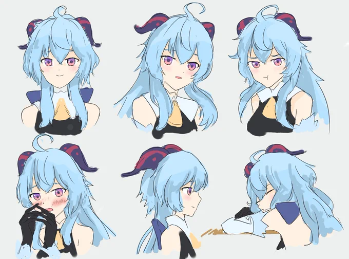 甘雨ちゃん練習しました3ミリくらい理解できたかな#原神 #甘雨 