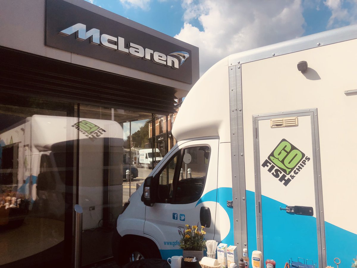 GoFish_N_Chips's tweet photo. Great day for @fishandchips_uk with the folks @mclarenascot today. Amazing venue and some very special cars 😊 https://t.co/NpWrcClO5H