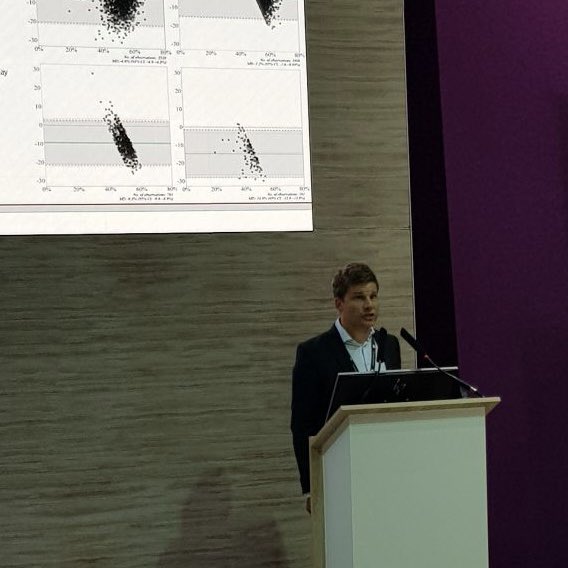 Well-performed poster presentation from college Filip Lyng Lindgren (MD) with the titel ‘Dissociation between two-dimensional and three-dimensional echocardiography - clinical implications’ at #esccongress2022. A lot of good research from Denmark today #DCSESC2022💪🏼😀🇩🇰#aalborguh