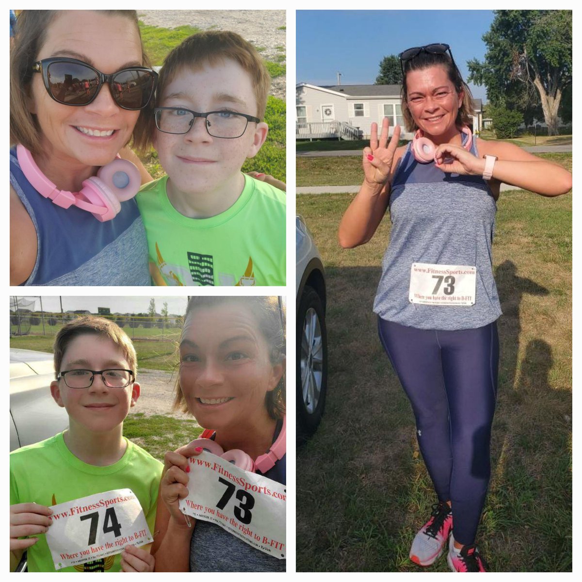 kvonyborg's tweet photo. Got my 30th/40 5k done today (Madison was 29 π€¦ββοΈ) with my favorite non-running buddy (as he won't wait for mom's slow ass). He finished quite a bit ahead of me today but my Fitbit said just under 34. #RunKimRun #IAmNotFast https://t.co/TO2E1P5fNG