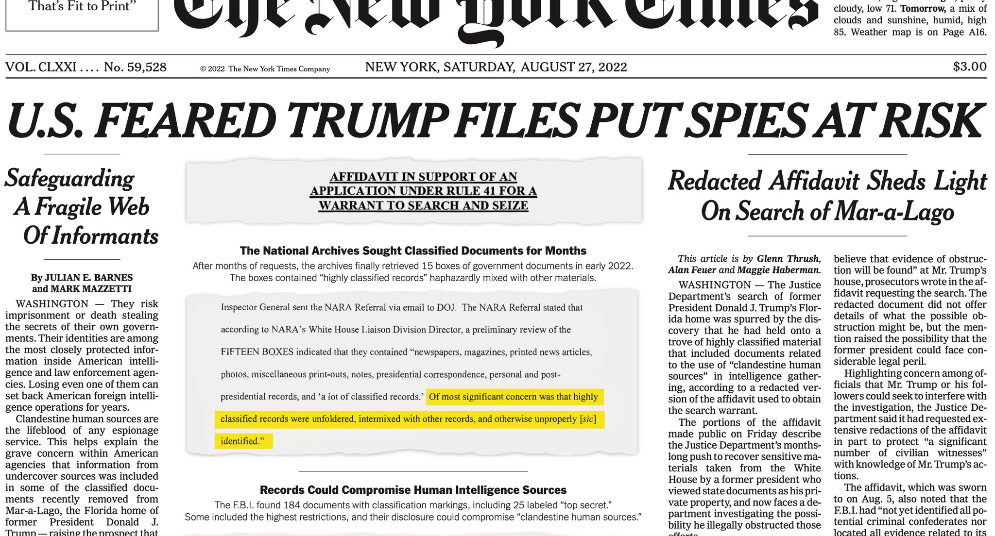 Michael beschloss on twitter new york times front page today https