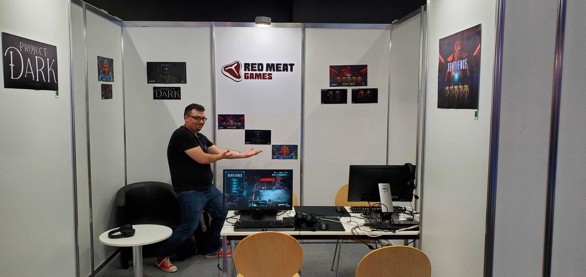 RedMeatGames's tweet photo. Welcome to #gamescom2022 . We have 3 games to show players. Compete with other players in #sentience, Listen carefully as #ProjectDark is a sound only game or play #FindingHeidi a #wholesomegame.
Hall 10.2 F-019a https://t.co/dS5KOkTxZC