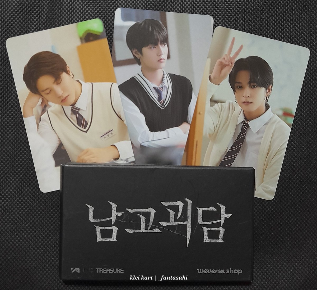 _fantasahi's tweet image. #kleikart_onhand🛒🛍 
wts lfb ph | help rt

treasure mysterious class [tmc] 
web drama photocard

₱400 set | Asahi, Haruto, Junghwan 

~ see photo for inclusions.
~ cleans pcs

× gcash
× sco | direct ggx | sdd
× quezon city