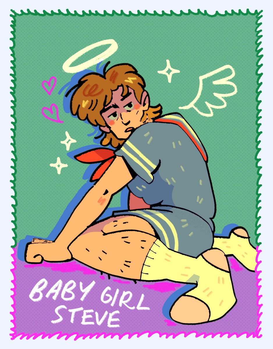 sketch v final of steve "babygirl" harrington 
