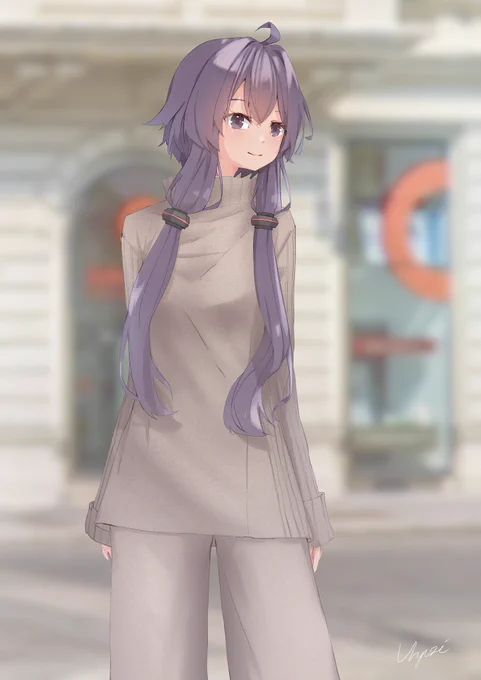 上下ニットゆかりさん 
