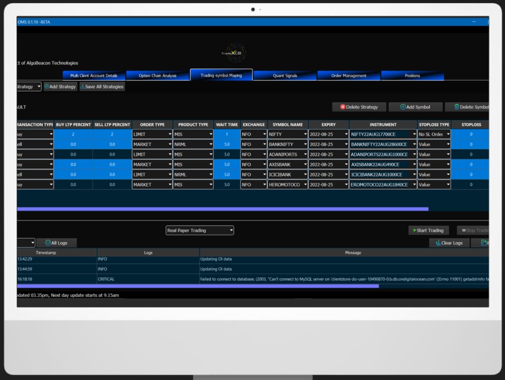 TrendFriendAlgo's tweet photo. @Mitesh_Engr @algobeacon @ideltaAlgo This Platform for trading in Multiple Accounts and Multiple Brokers in single shot..TradeXCB. https://t.co/ehdX7BjhUp
