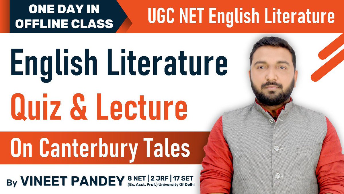 profvineetpande's tweet image. youtu.be/kA_w6k25kqk #ugcnetenglish #netjrfenglish #englishliterature #ugcnetenglishliterature