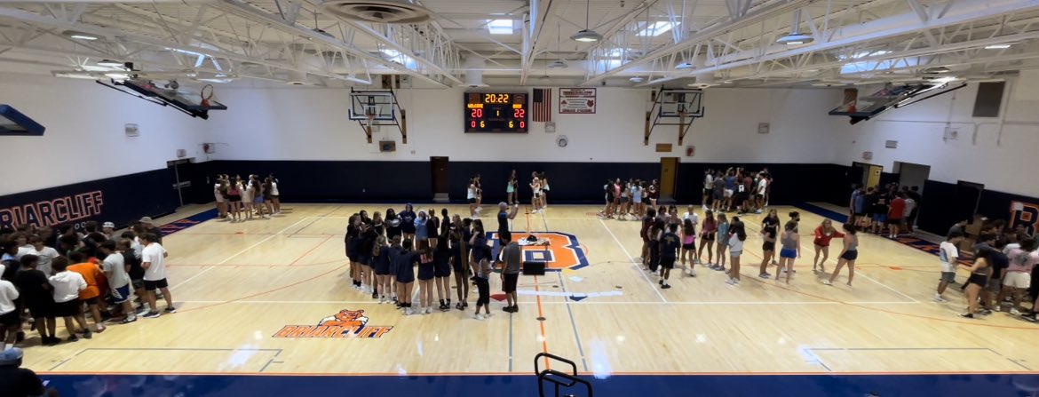 BrandonBeckEDU's tweet photo. Absolutely inspired by the energy from the Pre Season Leadership Rally that I was able to conduct for @Bcliff_6th_man 
Briarcliff High School. 

These student athletes brought the 🔥🔥🔥
They are going to be leading with the 3 Es this season. 
Energy. 
Enthusiasm.
Efficiency. 
🐻 https://t.co/8p5Bvb7tAC