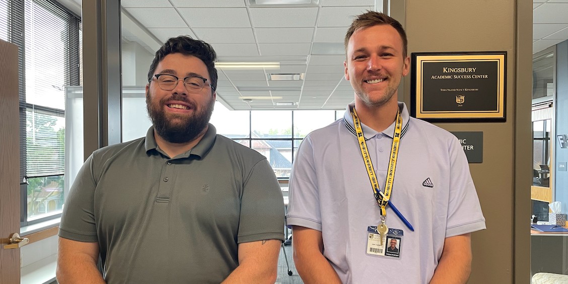 Welcome Mr. Emmet O'Malley and Mr. Joe Coplan '14, teachers in the Kingsbury Academic Success Center. Mr. O'Malley previously coached MUHS lacrosse and was recently named head coach. Mr. Coplan continues to serve as the Freshman volleyball coach.