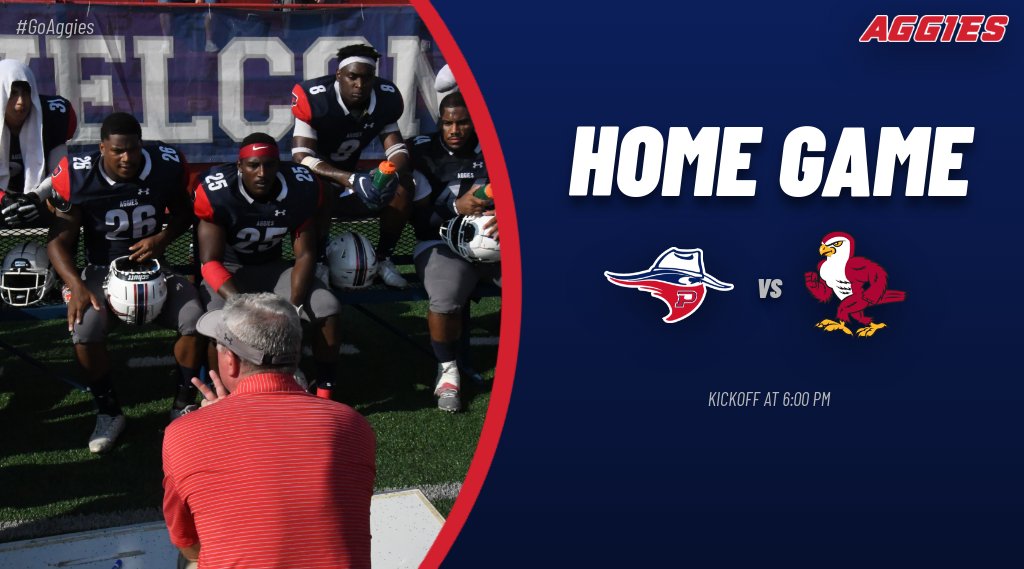OPSUAthletics's tweet photo. Aggies 🏈 Tonight! 
📍: Goodwell, Okla.
⏰:6:00 PM 
 🏟️:Anchor D Stadium at Carl Wooten Field
 📽️:https://t.co/zINMFoRkmY https://t.co/pUaJLJTGjj