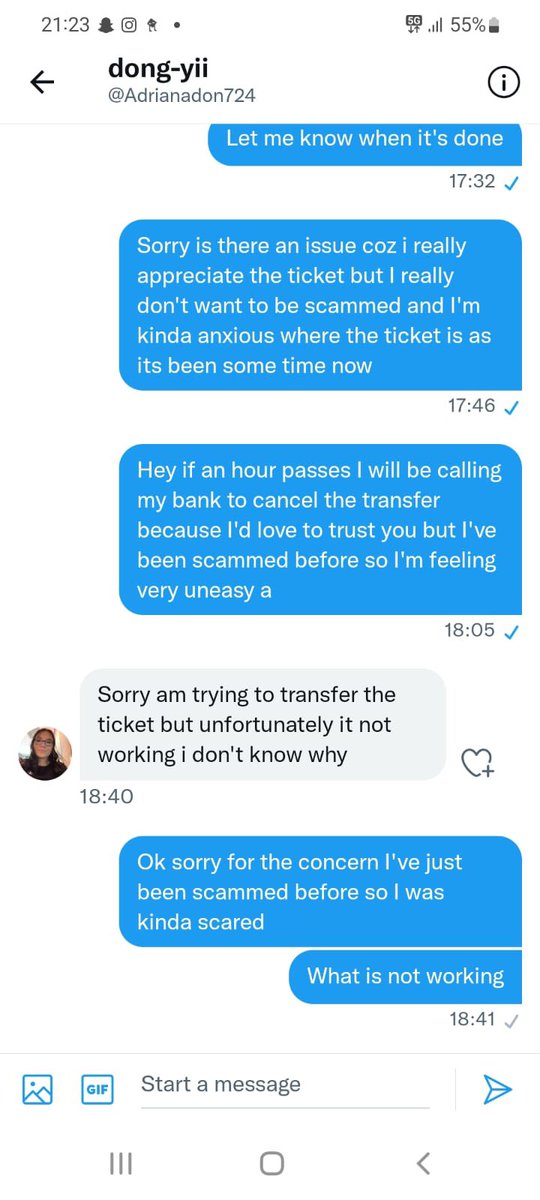 SuperM_UKfans's tweet photo. Kindly be aware that @Adrianadon724 has deleted the tweet where they sell vip tickets for the rose in london but yet that account is not trustworthy as they scammed someone

( dm received from the person that got scammed ) https://t.co/7BwbnagqEz