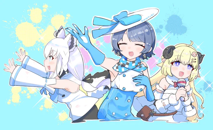 アッツアツのminiライブをありがとうございました!素敵な夏の思い出になりました #ノムlive#ノムart #絵フブキ #つのまきあーと 