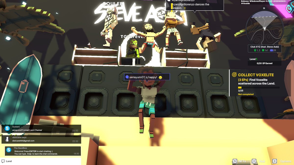 senayumii's tweet photo. @TheSandboxGame @steveaoki I just participated in the #SandboxAlphaS3Giveaway for a chance to win 500 SAND! On stage with Steve Aoki, check out my screenshot below!
👇

 #SteveAoki
#SandboxAlphaS3 
#SandboxAlphaS3Giveaway https://t.co/fp1I32EXi1