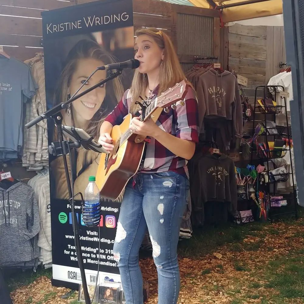 KristineWriding's tweet photo. Super bummed that I am missing the @mnstatefair this year! 😢 This is my favorite time of year &amp; it is always so much fun to sing on the @MyBOBCountry Stage, the Saddle Up Stage &amp; see all of YOU! 🙌 If you are headed the the Fair this year have a fantastic time! #saturdaymood https://t.co/Ta91arzS3R