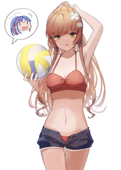 ポニーテール水着ヘレナ  +30min#艦これ版深夜の真剣お絵描き60分一本勝負#艦これ版真剣お絵描き60分一本勝負_20220827 