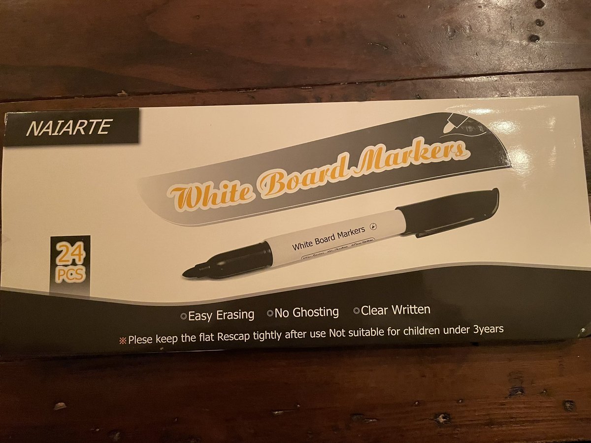 DebCampanelli's tweet photo. Thank you to the kind and generous person for this class set of dry-erase markers from my Amazon Wishlist for my classroom. Very much appreciated! These will be used daily. THANK-YOU! 🍎 #clearthelist #clearthelists2022  https://t.co/QXFEDUyBPN https://t.co/TxCV6EgWTd
