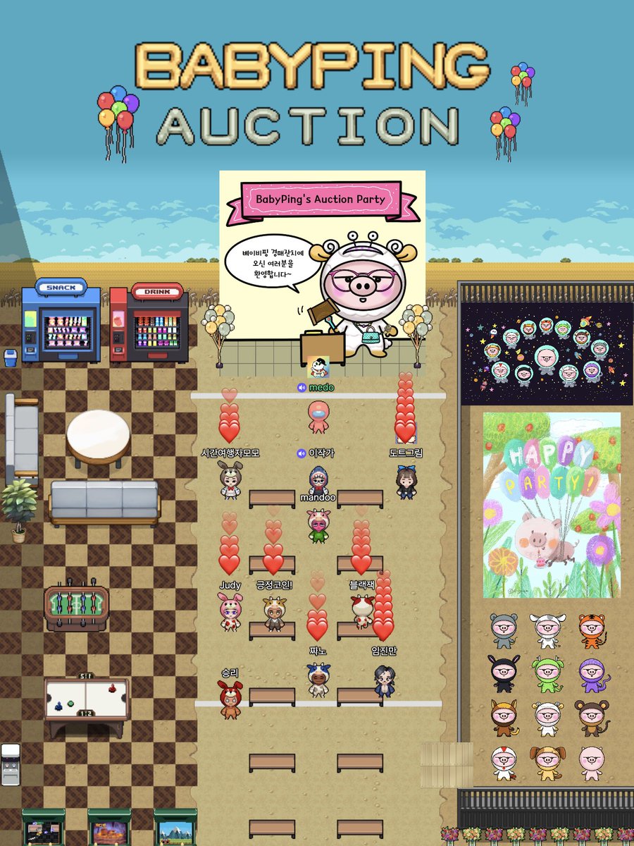 베이비핑 경매잔치  새롭고 즐거운 경험이네요.
다음에 핑 더 모아서 많이 도전해야겠네요.
행복한 시간 만들어주신 이작가님과 매도님 감사합니다.  
<a href="/BabypingNFT/">Babyping Official</a> <a href="/e_jacca/">🟨 E-jacca</a> <a href="/Medo_NFP/">medo</a> <a href="/KlubsNFT/">KLUBS</a> #babyping