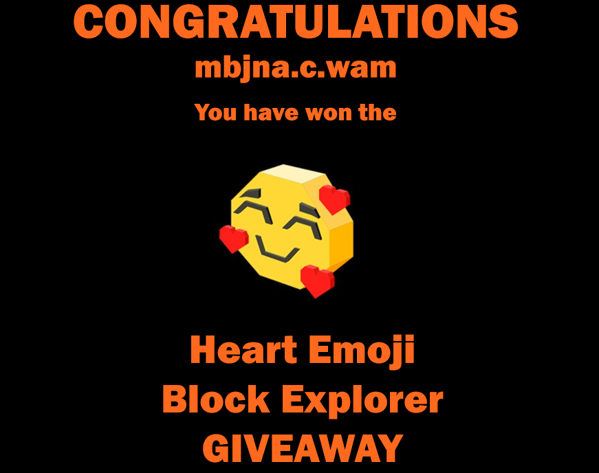 therealuplando's tweet photo. 👉The Second Winner of 3 Great Giveaways IS...
🚨 mgjna.c.wam 🚨 Message @therealuplando
You will receive your Heart Emoji Block Explorer! #uplando #uplandnights #scotchandsodanft #Upland @Barrio_Upland @mevuxa @purerolex @xtatc @RojyLuo
@pikrian2 @LadySlime @uplandinger ⬇️ https://t.co/lZcE9rwQ78
