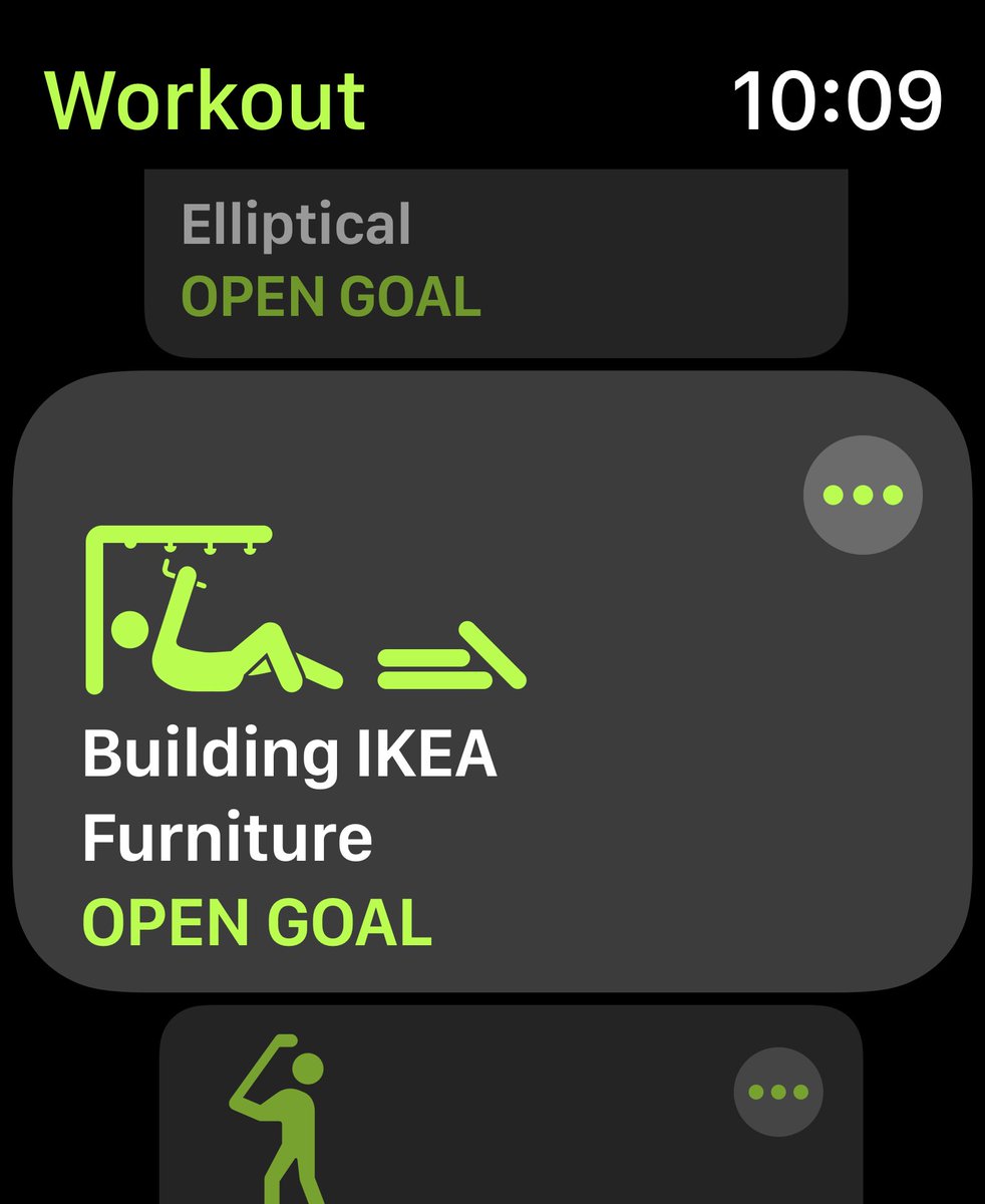 Lesser known Apple Watch Workouts: 
Building IKEA Furniture