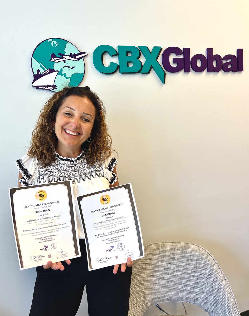 Congratulations to Sasha and #CBXGLobal🇺🇸on becoming #GDP and #RP Certified. #WCAworldAcademy #Training #Guidance #Protection #Education