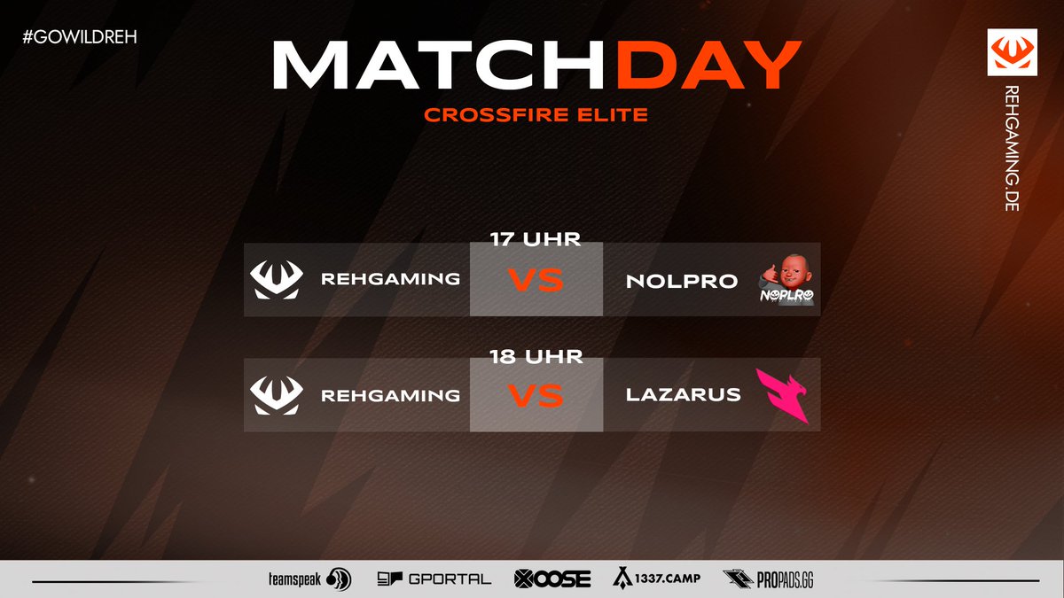 REHGaming's tweet photo. Heute ist der 6. Spieltag der @Esports_CF Elite League und wir mรผssen uns gegen #NOLPRO und @CF_Lazarus beweisen! Leider ohne Cast :(
Viel Erfolg Jungs und GLFH! ๐๐ช https://t.co/IMb9U0ge5g