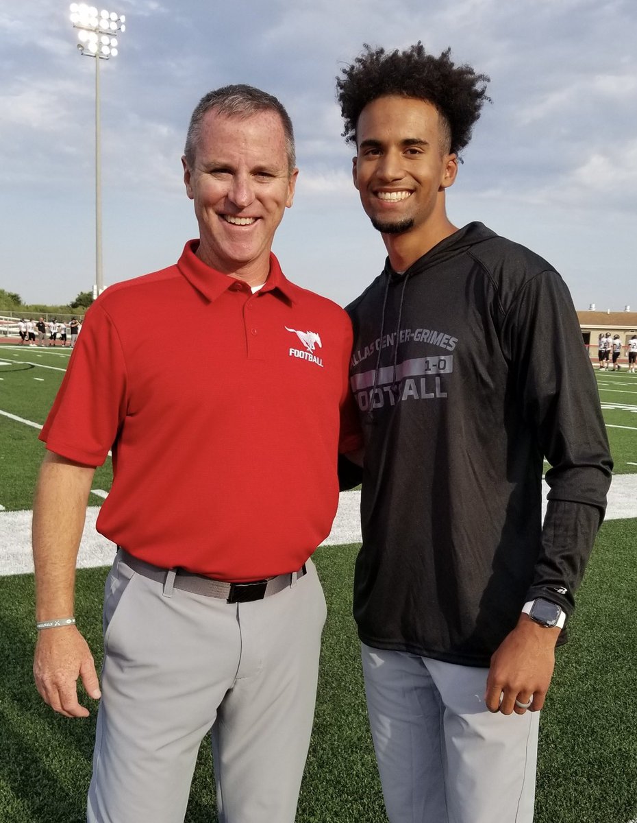 dcgfootball's tweet photo. Always fun to see alumni but another thing to have them join your staff and coach with us! Excited to have Trey Washington (‘17) &amp; Kyle Korte (‘09) on the sidelines this year! https://t.co/AmC1FlykZj