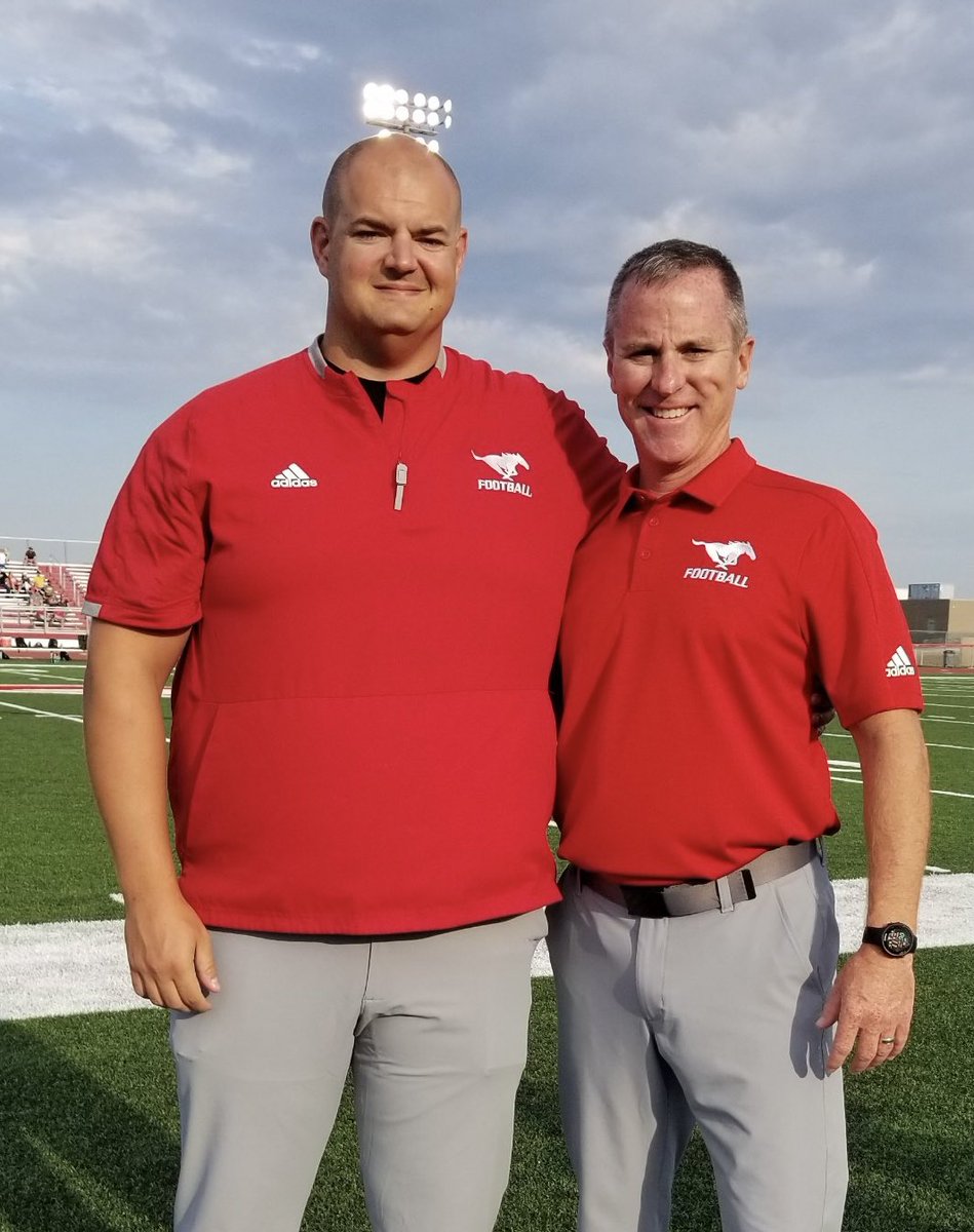 dcgfootball's tweet photo. Always fun to see alumni but another thing to have them join your staff and coach with us! Excited to have Trey Washington (‘17) &amp; Kyle Korte (‘09) on the sidelines this year! https://t.co/AmC1FlykZj
