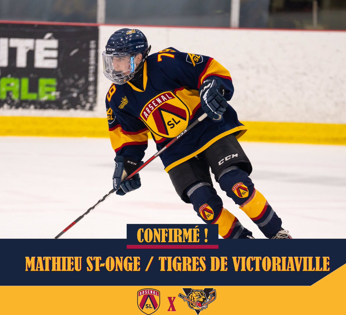 HockeyASL's tweet photo. Mathieu St-Onge a reçu sa confirmation qu’il débutera la saison avec les @TigresVicto ! 🙌
Ayant joué tout son secondaire au sein de l’Arsenal de l’Académie Saint-Louis, il devient le 1er joueur de l’histoire a passé directement de l’équipe Prep School à la @LHJMQ! 👏👏
#ASLpride https://t.co/OLKjo8yeJa