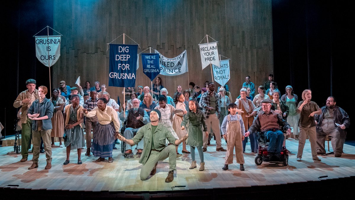 NationalTheatre's tweet photo. 'The garden belongs to the ones who will tend it. The earth must be given to those who will mend it.'

Huge congratulations to the cast and creatives of our #NTPublicActs community production of The Doncastrian Chalk Circle.

It's playing over the bank holiday @castindoncaster. https://t.co/4BF4nRDkkm