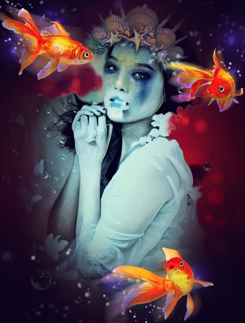🔥🔥💫remaining burning after tomorrow💫🔥🔥
" MERMAID"
my mermaid ,where is your beautiful city? a city that is still under water its brightness is that stars .
…..…478/500 ,0.5 tez….
🔽🔽
objkt.com/asset/KT1JkTKR…
⏺⏺
#NFTDROP #TEZ   #TunaTime