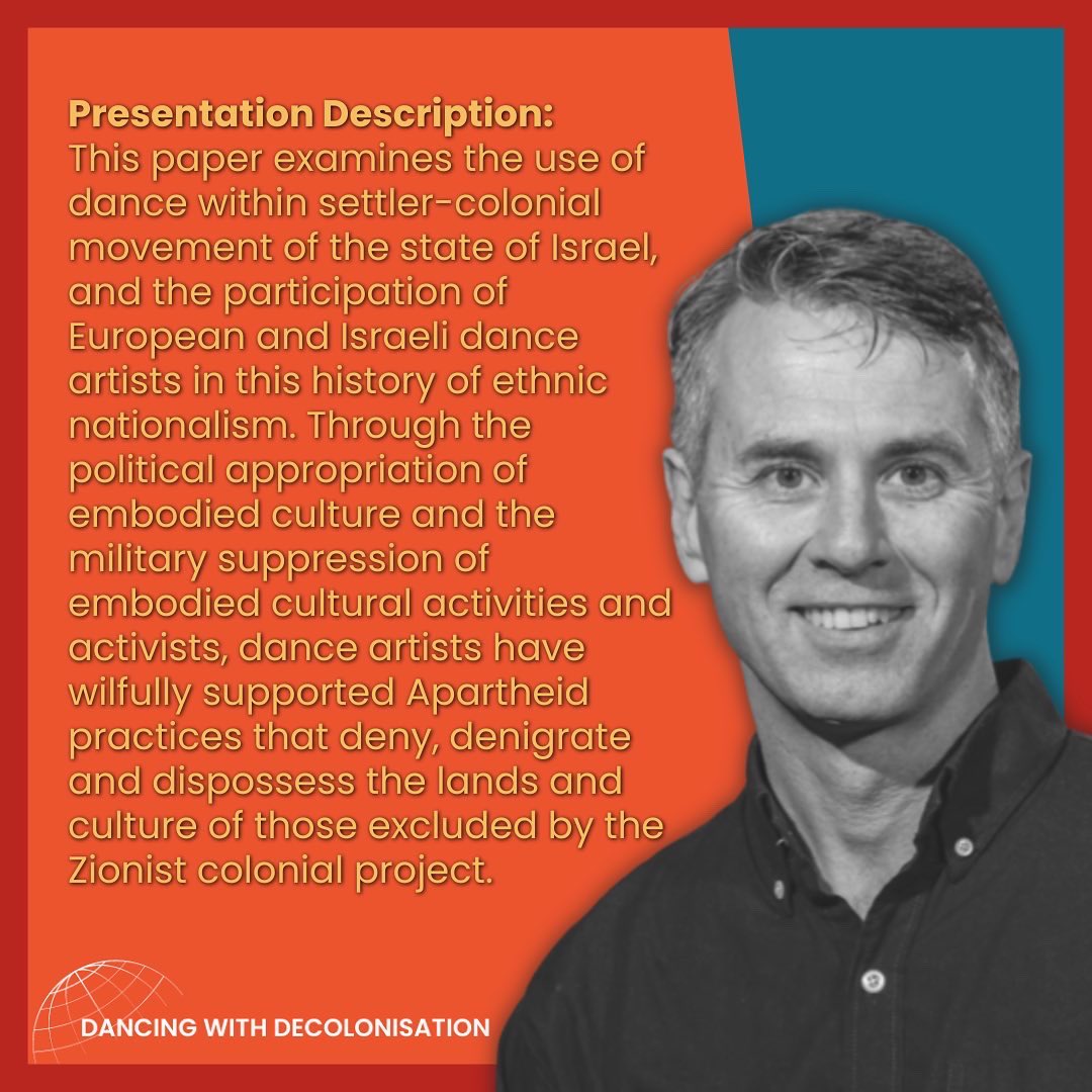Introducing Dr Nicholas Rowe, our 3rd presenter for Tuesday! It'll be our last conference day for the year, so don't miss it! Register in bio

TUESDAY 30TH AUGUST
9:00AM - 12:45PM GMT+1

#dancingwithdecolonisation #decolonise #decolonize #dance #conference #globaldanceconference
